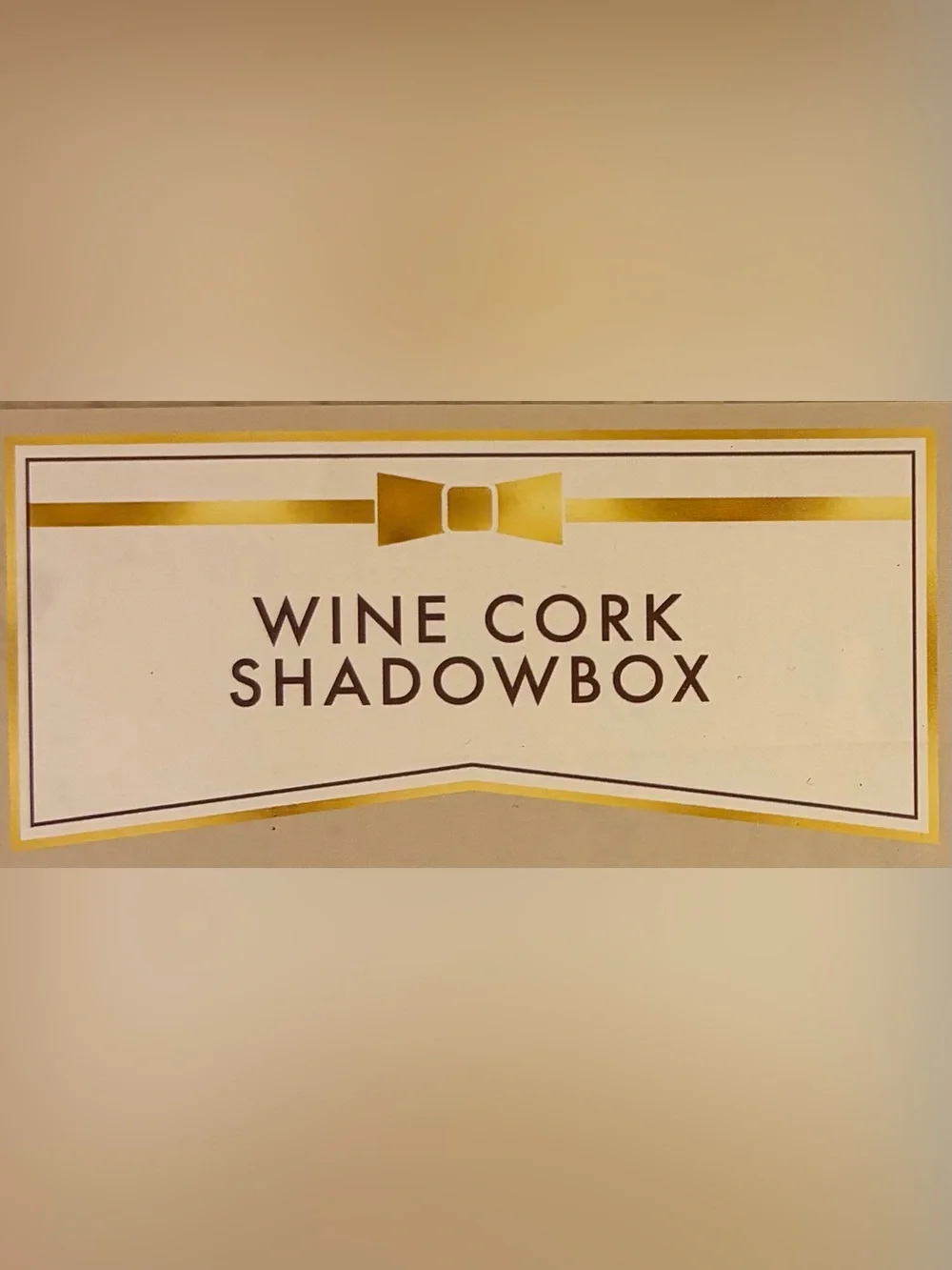 Wine Cork Shadow Box - 